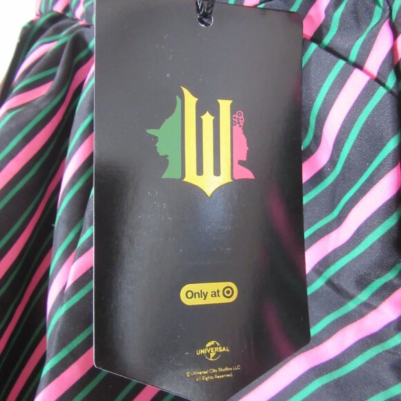 Paul Tazewell Wicked Bubble Mini Skirt Black Green Pink Stripes Size XL NWT - Picture 9 of 14